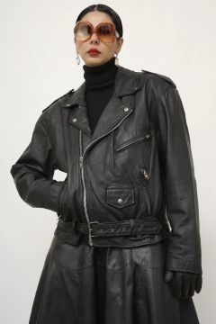 Jaqueta couro biker JULIANA MACUIR C.G.C - loja online