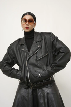 Jaqueta couro biker JULIANA MACUIR C.G.C - comprar online