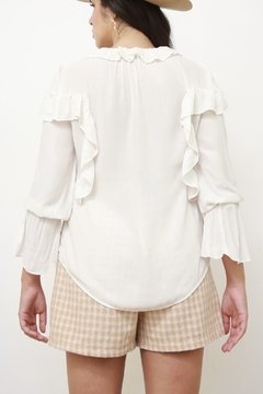 Camisa babados Zara western - Capichó Brechó
