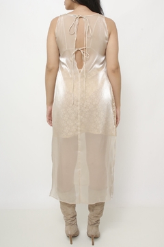 Vestido transparência Zara com forro top embutido - comprar online