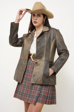 Imagem do Blazer couro estonado Juliana Macuir