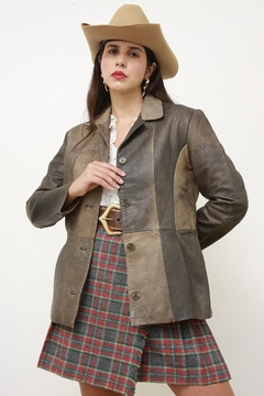 Imagem do Blazer couro estonado Juliana Macuir