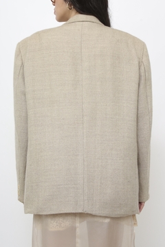 Blazer bege forrado textura na internet