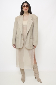 Blazer bege forrado textura - comprar online