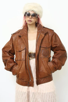 Jaqueta caramelo POLLINI Italiana - comprar online