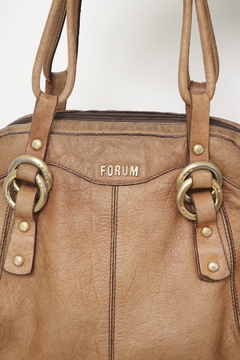 Bolsa FORUM marrom couro