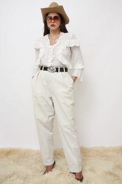 Calça GUCCI bege classica - Capichó Brechó