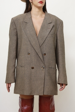 Maxi blazer classico camelo
