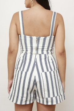 Conjunto listras CROPPED + SHORTS ANNE FERNANDES na internet
