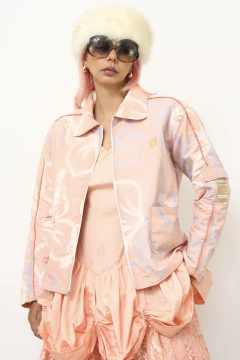 Jaqueta HANG LOOSE rosa vintage - Capichó Brechó
