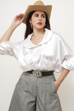 Blusa acetinada perola - comprar online