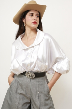 Blusa acetinada perola - comprar online