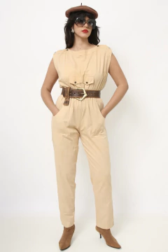 Macacao bege algodão 90´s - comprar online