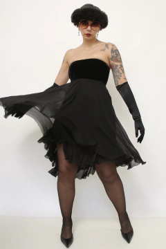 Vestido LE LIS BLANC seda veludo - comprar online