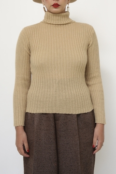 Gola alta acrilico bege - comprar online