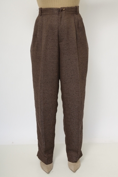 Calça cintura alta marrom vintage - comprar online