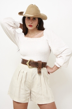 Imagem do Blusa manga princesa estilo linho