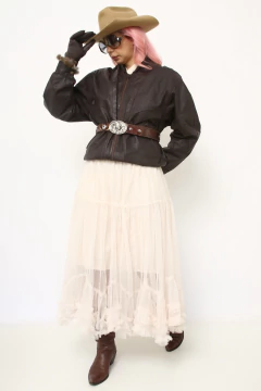 Jaqueta couro bomber marrom na internet