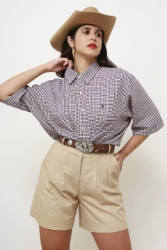 Imagem do Camisa xadrez RALPH LAUREN roxa