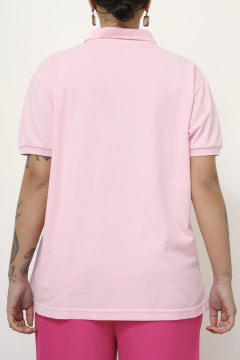 Polo lacoste rosa clarinho inspiração