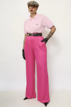 Imagem do Polo lacoste rosa clarinho inspiração
