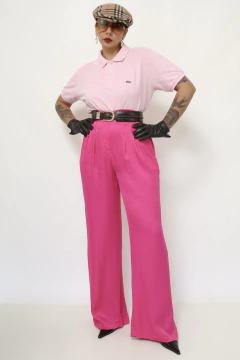 Polo lacoste rosa clarinho inspiração na internet