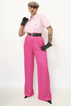 Polo lacoste rosa clarinho inspiração na internet
