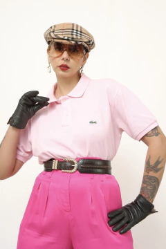Polo lacoste rosa clarinho inspiração - loja online