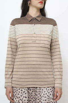 Blusa polo DIOR listras - Capichó Brechó