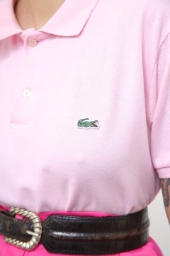 Polo lacoste rosa clarinho inspiração na internet