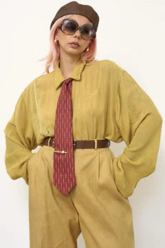 Imagem do Kit Gravata CRISTIAN LAY estampada com grampo e abotoadura