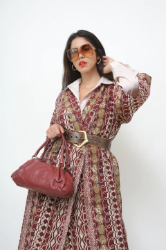 Bolsa cereja 100% couro Anandra ombro - Capichó Brechó