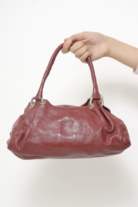 Bolsa cereja 100% couro Anandra ombro