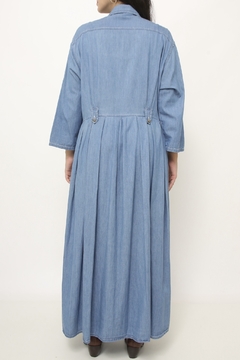 Imagem do Vestido jeans midi western