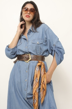 Vestido jeans midi western - Capichó Brechó