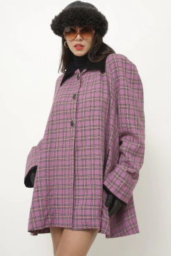 Blazer roxo longo evasê LESLIE FAY forrado - loja online