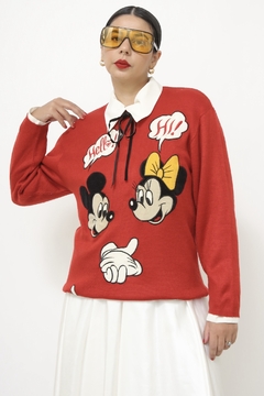 Pulover MICKEY e MINNIE mãos vintage - Capichó Brechó