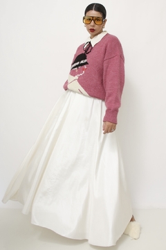 Pulover rosa vintage boneca - loja online