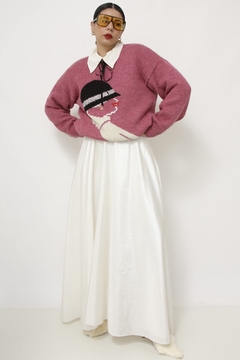 Pulover rosa vintage boneca - loja online