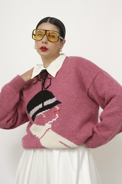 Pulover rosa vintage boneca - comprar online