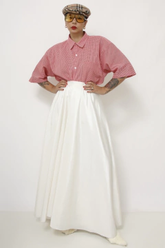 Camisa xadrez vermelha vintage - loja online