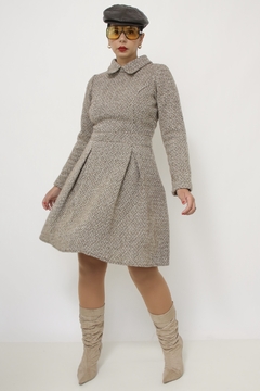 Vestido lã forrada vintage na internet