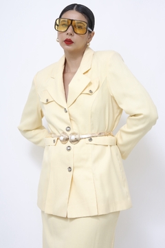 Conjunto LESLIE FAY SAIA + BLAZER - Capichó Brechó