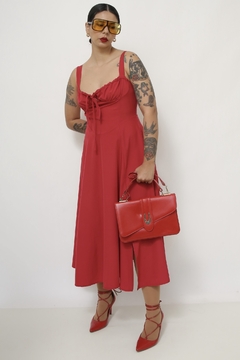 Bolsa vermelha estilo malinha na internet
