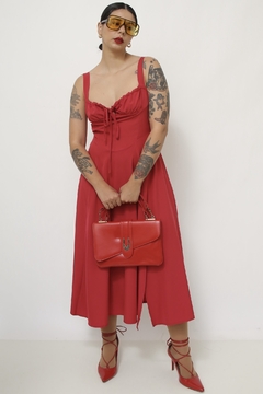Bolsa vermelha estilo malinha