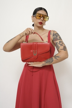 Bolsa vermelha estilo malinha - loja online