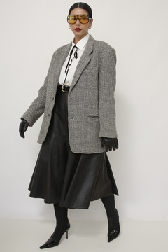 Imagem do Blazer xadrez WOOL COLLECTION cinza