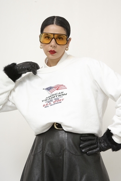 Moletom USA sport branco na internet