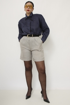 Camisa marinho 100% linho - loja online