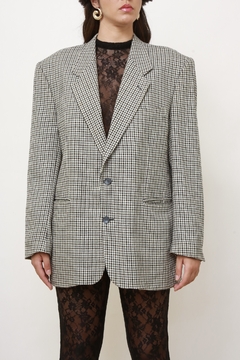 Blazer xadrez YSL vintage classico - Capichó Brechó